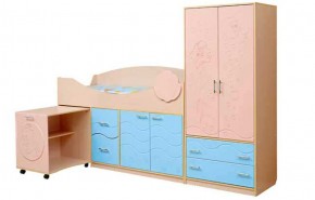 Набор мебели для детской Юниор -12.2 (700*1860) МДФ матовый в Екатеринбурге - ekaterinburg.mebel-74.com | фото