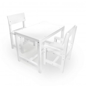 Детский растущий комплект стол и два стула  Я САМ "Лофт" (Белый, Белый) в Екатеринбурге - ekaterinburg.mebel-74.com | фото