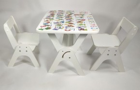 Детский растущий стол-парта и два стула Я САМ "Умка-Дуо" (Алфавит) в Екатеринбурге - ekaterinburg.mebel-74.com | фото
