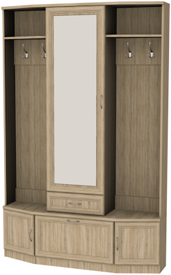 Шкаф для прихожей с зеркалом арт.600 в Екатеринбурге - ekaterinburg.mebel-74.com | фото