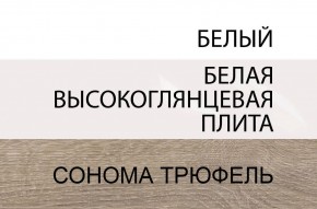 Комод 2D-1S/TYP 34, LINATE ,цвет белый/сонома трюфель в Екатеринбурге - ekaterinburg.mebel-74.com | фото