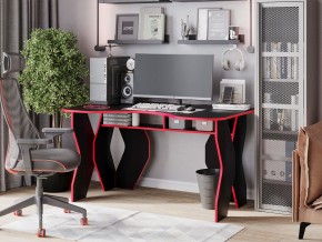 Компьютерный стол КЛ №9.0 (Черный/Красный) в Екатеринбурге - ekaterinburg.mebel-74.com | фото