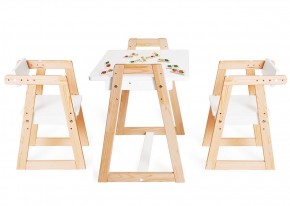Комплект детской мебели стол и  два стула Я САМ "Лофт-Дуо" (Белый) в Екатеринбурге - ekaterinburg.mebel-74.com | фото