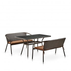 Комплект мебели из иск. ротанга T286A/S139A-W53 Brown в Екатеринбурге - ekaterinburg.mebel-74.com | фото
