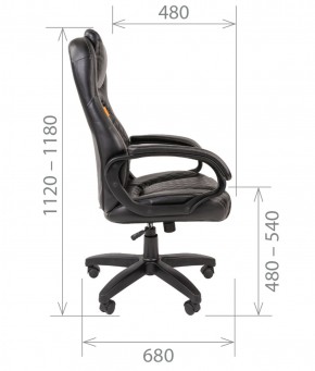 Кресло для руководителя  CHAIRMAN 432 (Экокожа черная) в Екатеринбурге - ekaterinburg.mebel-74.com | фото