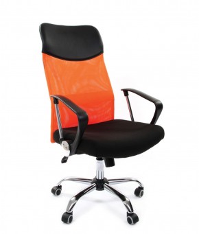 Кресло для руководителя CHAIRMAN 610 N (15-21 черный/сетка оранжевый) в Екатеринбурге - ekaterinburg.mebel-74.com | фото
