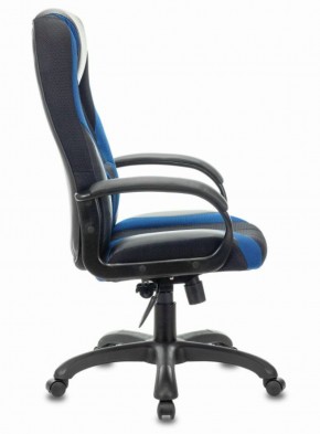 Кресло компьютерное BRABIX PREMIUM "Rapid GM-102" (экокожа/ткань, черное/синее) 532106 в Екатеринбурге - ekaterinburg.mebel-74.com | фото