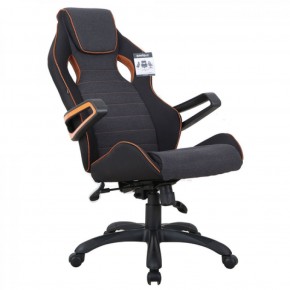 Кресло компьютерное BRABIX Techno Pro GM-003 (ткань черное/серое, вставки оранжевые) 531813 в Екатеринбурге - ekaterinburg.mebel-74.com | фото