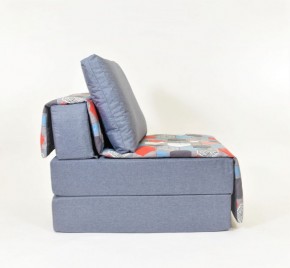 Кресло-кровать бескаркасное Харви (серый-геометрия слейт) в Екатеринбурге - ekaterinburg.mebel-74.com | фото