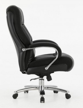 Кресло офисное BRABIX PREMIUM "Bomer HD-007" (рециклированная кожа, хром, черное) 531939 в Екатеринбурге - ekaterinburg.mebel-74.com | фото