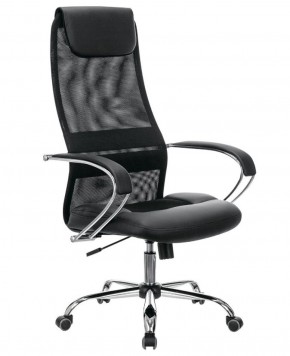 Кресло офисное BRABIX PREMIUM "Stalker EX-608 CH" (хром, ткань-сетка/кожзам, черное) 532091 в Екатеринбурге - ekaterinburg.mebel-74.com | фото