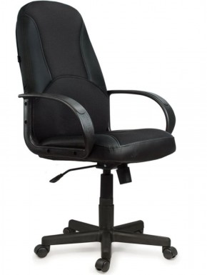 Кресло офисное BRABIX "City EX-512" (кожзам черный, ткань черная) 531407 в Екатеринбурге - ekaterinburg.mebel-74.com | фото