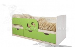 Кровать детская Минима Лего 1.6 (крем/дуб атланта) в Екатеринбурге - ekaterinburg.mebel-74.com | фото