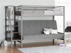 Кровать двухъярусная с диваном "Мадлен-3" (Серый/Серый) в Екатеринбурге - ekaterinburg.mebel-74.com | фото