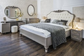 Кровать Мокко 1600 с мягким изголовьем + основание (серый камень) в Екатеринбурге - ekaterinburg.mebel-74.com | фото