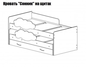 Кровать выкатная Соник (800*1900) в Екатеринбурге - ekaterinburg.mebel-74.com | фото