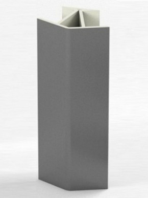 Угловое соединение для цоколя 135 гр. h100 мм (Алюминий; Венге; Дуб Сонома, Белый, Черный) в Екатеринбурге - ekaterinburg.mebel-74.com | фото