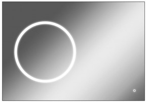 Зеркало Eclipse 100 black с подсветкой Sansa (SE1032Z) в Екатеринбурге - ekaterinburg.mebel-74.com | фото